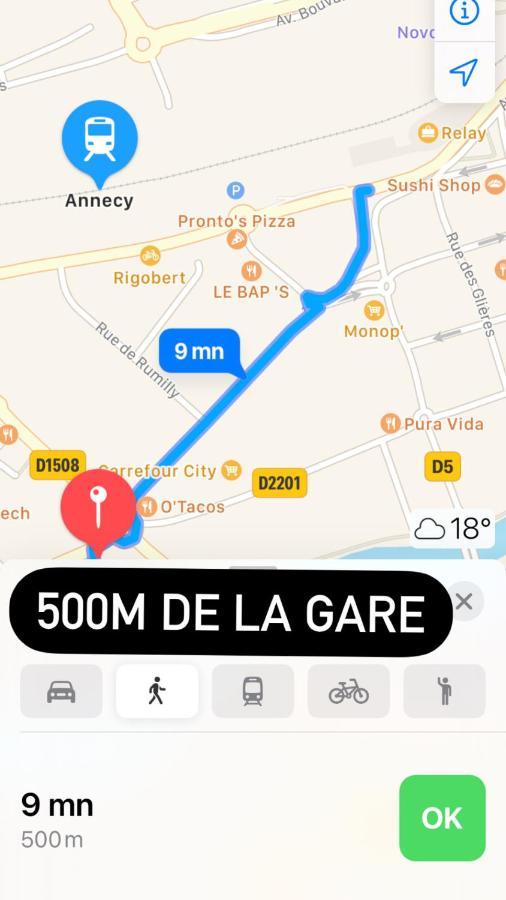 شقة Superbe T2 A Deux Pas De La Gare Avec Parking! آنسي المظهر الخارجي الصورة